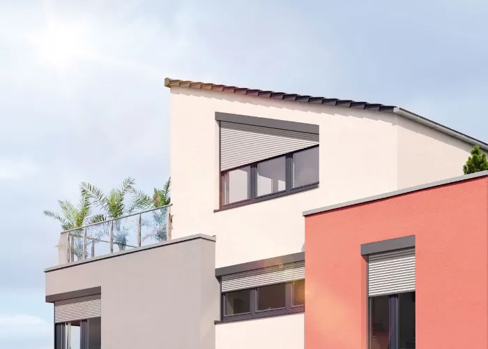 Neue Rolladen an einem Gebäude